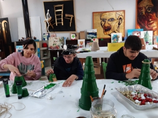 Επίσκεψη στο εργαστήριο της εικαστικού Μαρίας Κυριακού