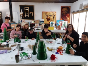 Επίσκεψη στο εργαστήριο της εικαστικού Μαρίας Κυριακού