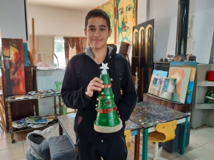 Επίσκεψη στο εργαστήριο της εικαστικού Μαρίας Κυριακού